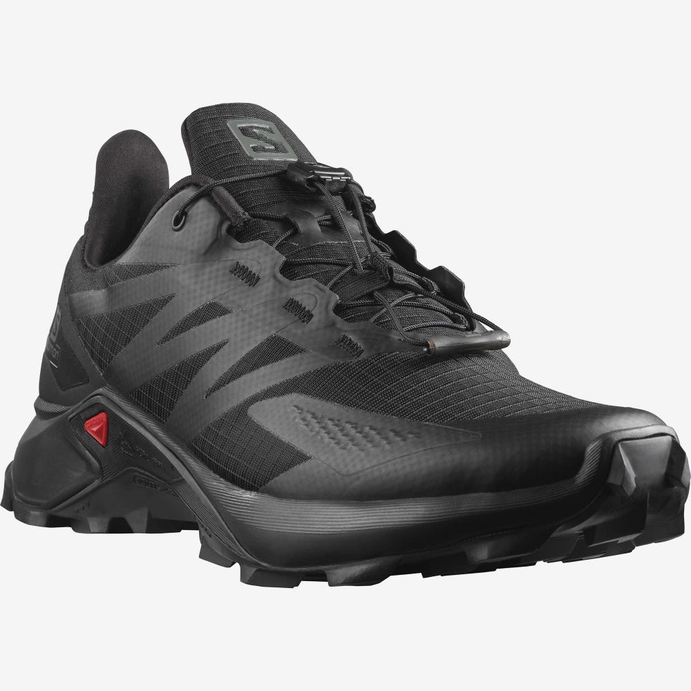 Men's Salomon SUPERCROSS BLAST Trail Running Shoes Black | KUFH-90612