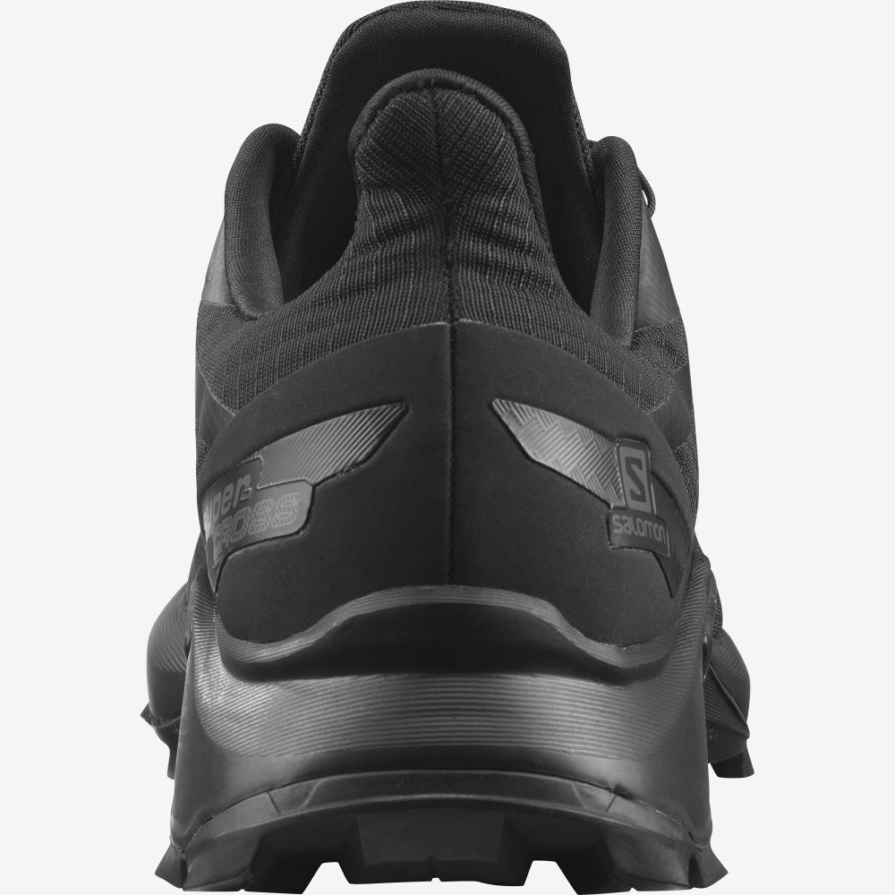 Men's Salomon SUPERCROSS BLAST Trail Running Shoes Black | KUFH-90612