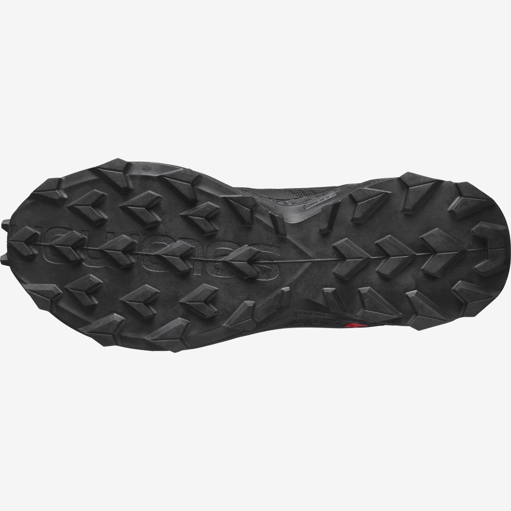 Men's Salomon SUPERCROSS BLAST Trail Running Shoes Black | KUFH-90612