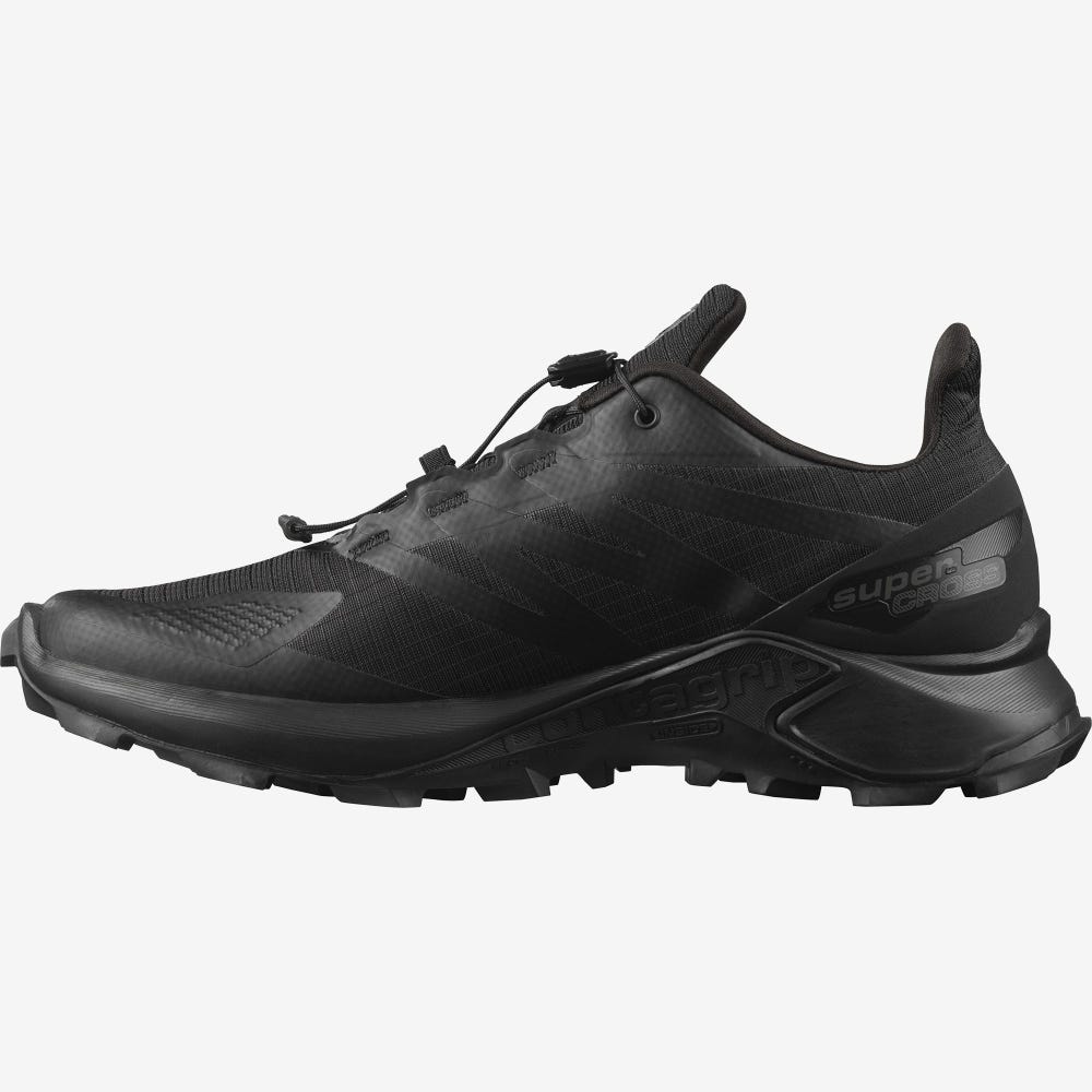 Men's Salomon SUPERCROSS BLAST Trail Running Shoes Black | KUFH-90612