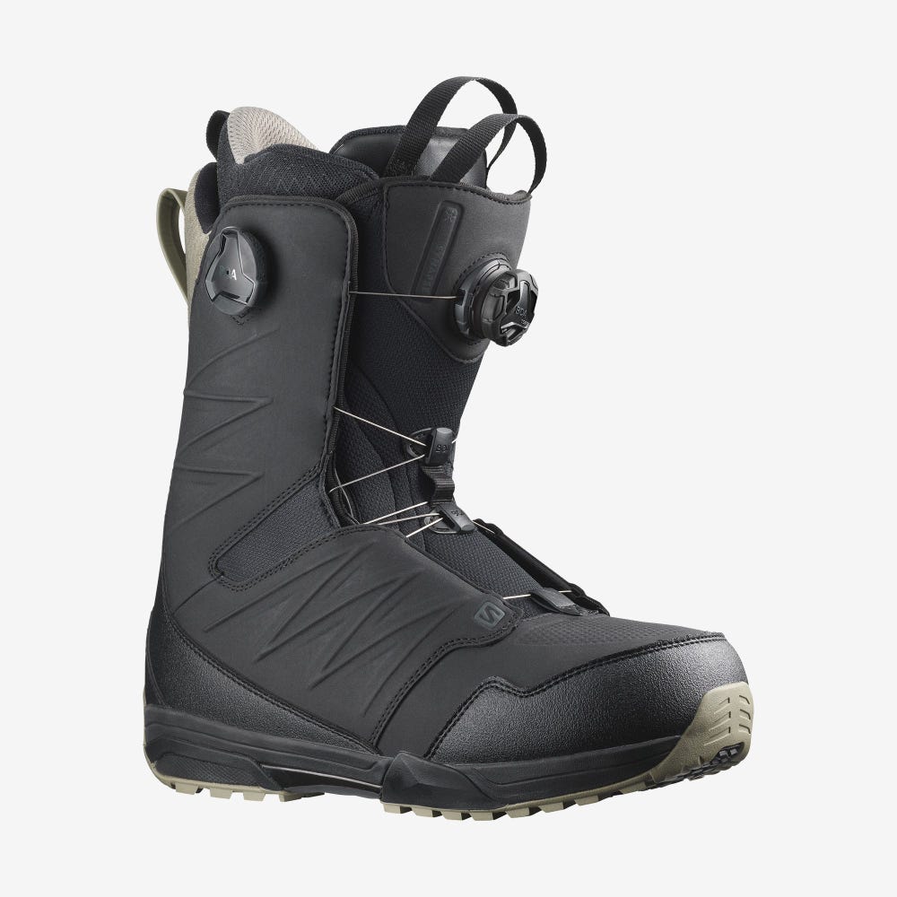Men\'s Salomon SYNAPSE FOCUS BOA Snowboard Boots Black | TFZH-67259