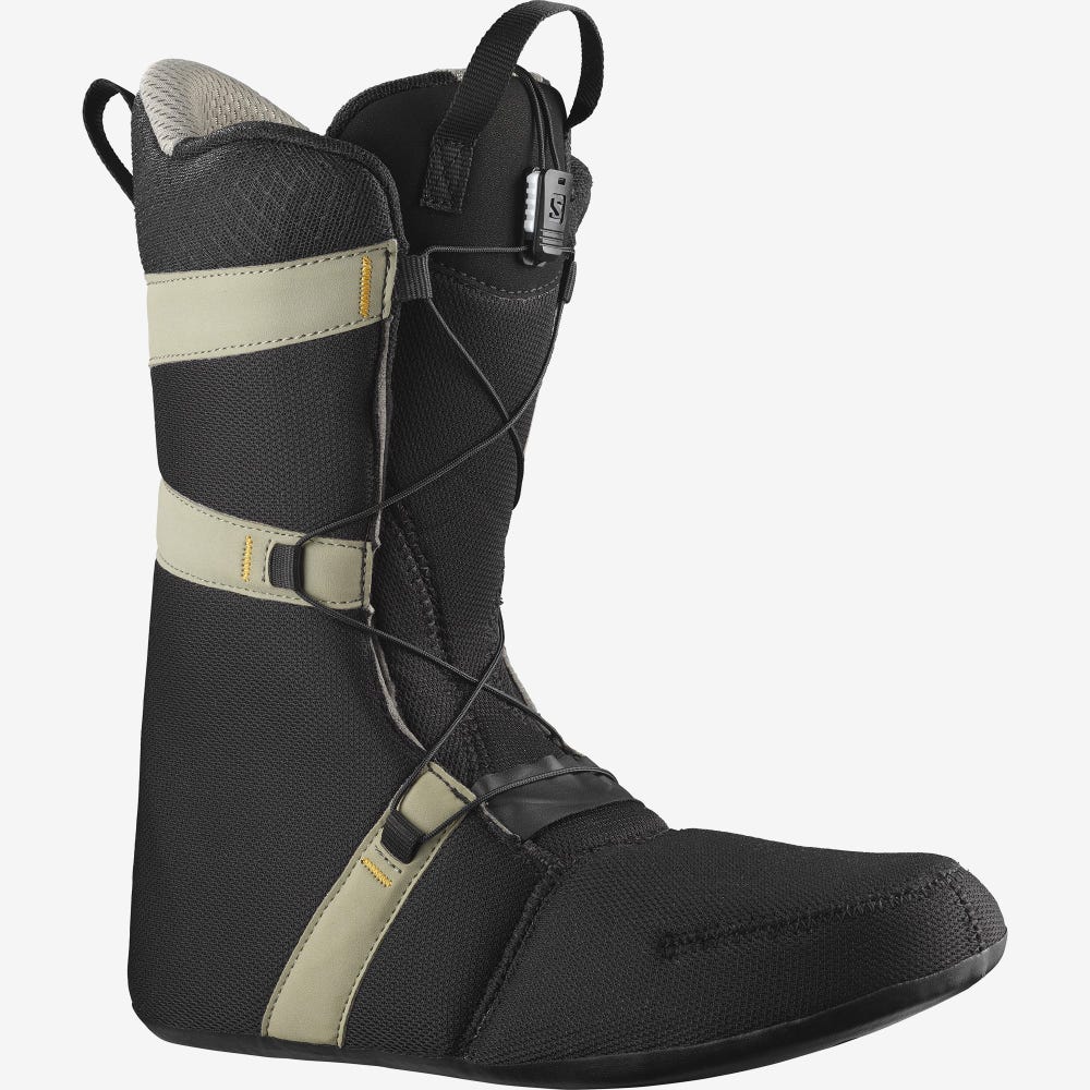 Men's Salomon SYNAPSE WIDE Snowboard Boots Black | UZXV-65473