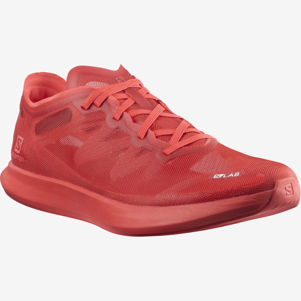 Men's Salomon S/LAB PHANTASM Running Shoes Red/Red/Red | MZVA-53280