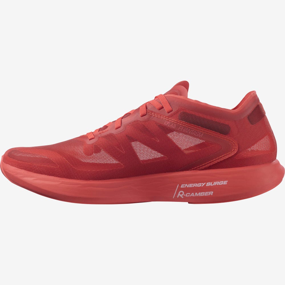 Men's Salomon S/LAB PHANTASM Running Shoes Red/Red/Red | MZVA-53280