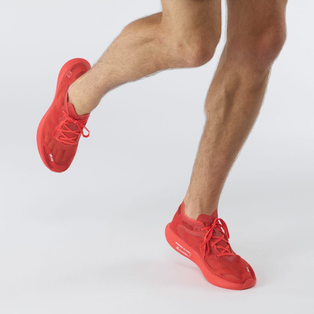 Men's Salomon S/LAB PHANTASM Running Shoes Red/Red/Red | MZVA-53280