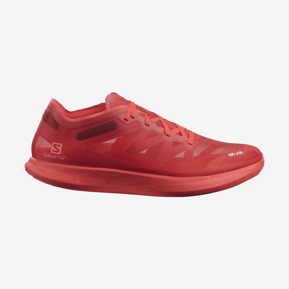 Men\'s Salomon S/LAB PHANTASM Running Shoes Red/Red/Red | MZVA-53280
