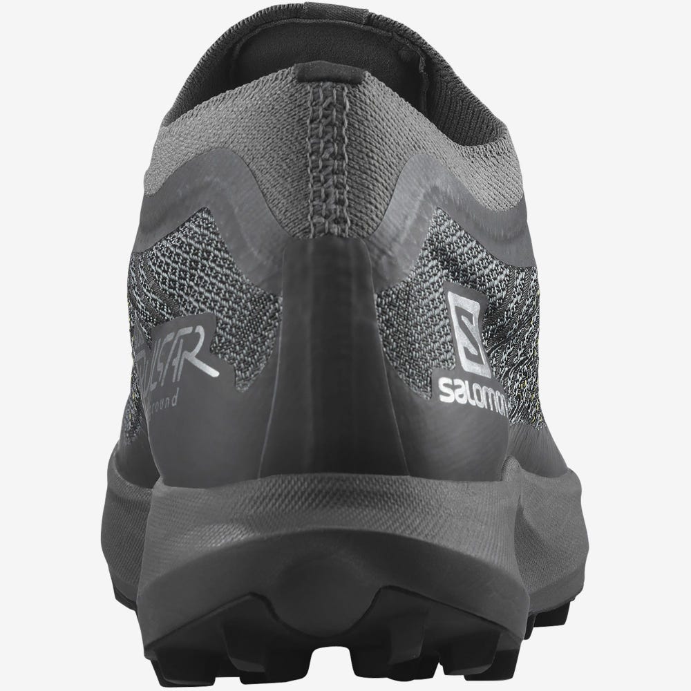 Men's Salomon S/LAB PULSAR SOFT GROUND Trail Running Shoes Grey/Black | XLIT-89653