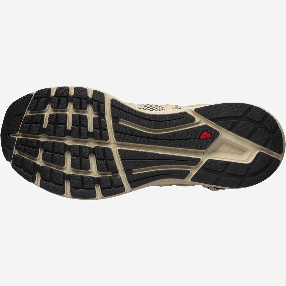 Men's Salomon TECHSONIC LEATHER ADVANCED Sneakers Light Brown | NWTD-17836