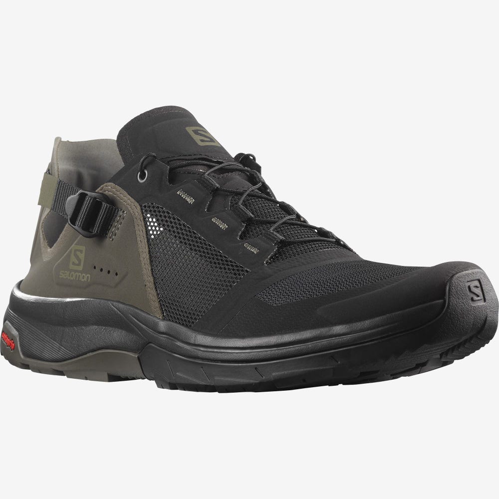 Men's Salomon TECH AMPHIB 4 Sandals Black/Grey | SLFK-47152