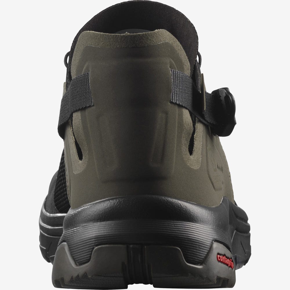 Men's Salomon TECH AMPHIB 4 Sandals Black/Grey | SLFK-47152