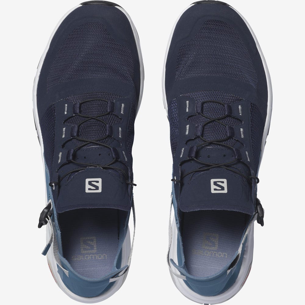 Men's Salomon TECH AMPHIB 4 Sandals Navy | YGZK-34789