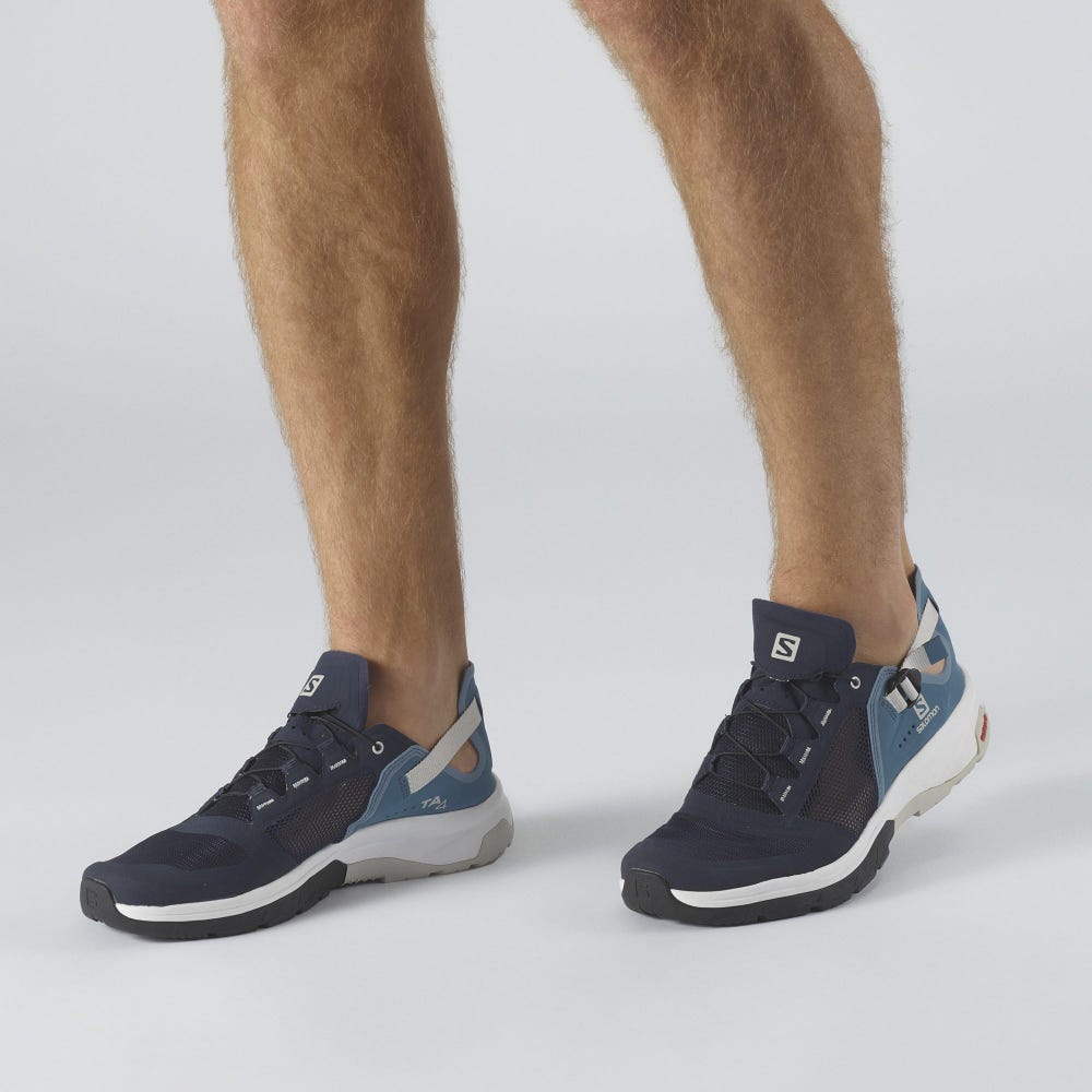 Men's Salomon TECH AMPHIB 4 Sandals Navy | YGZK-34789