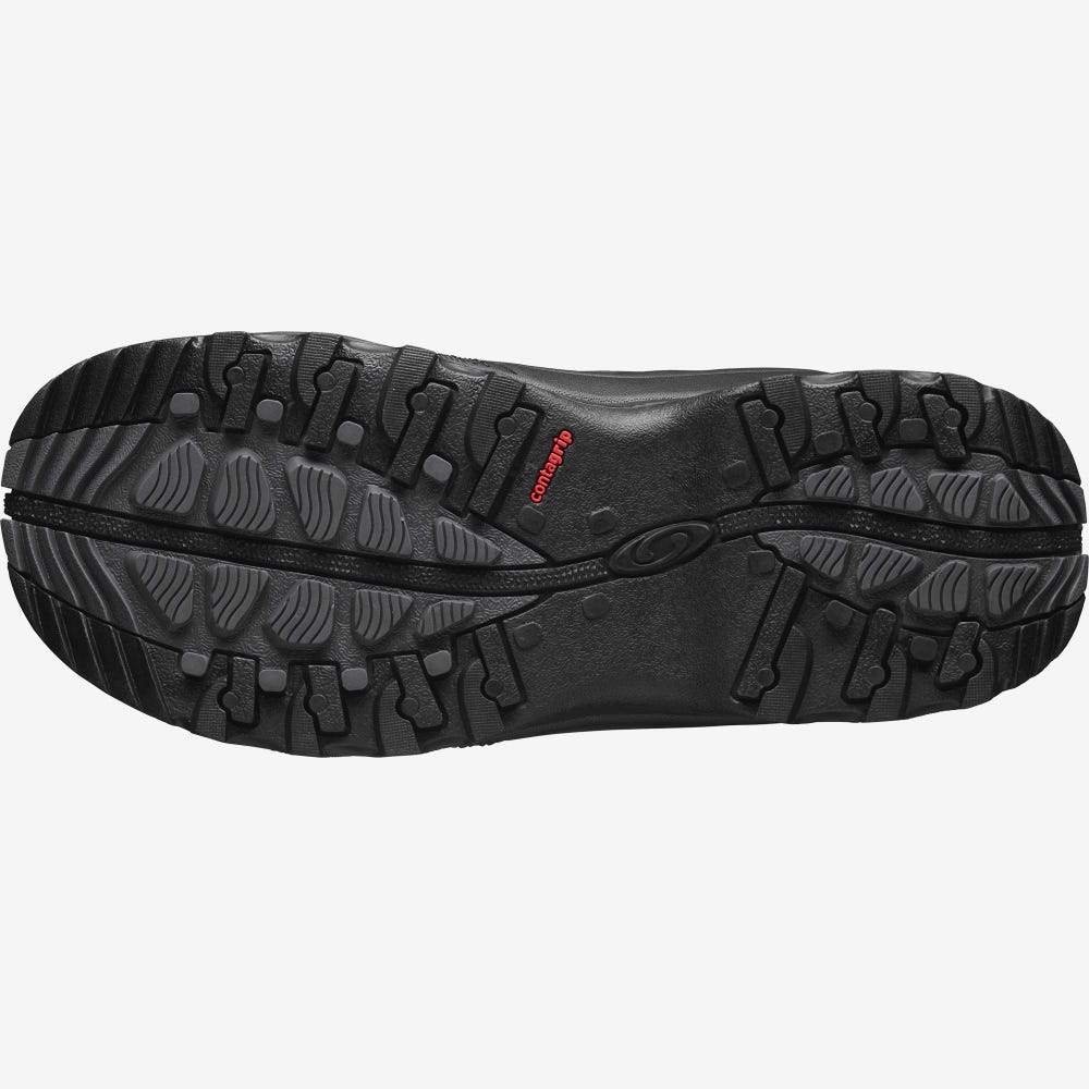Men's Salomon TOUNDRA PRO CLIMASALOMON™ WATERPROOF Winter Boots Black | NAXH-72930
