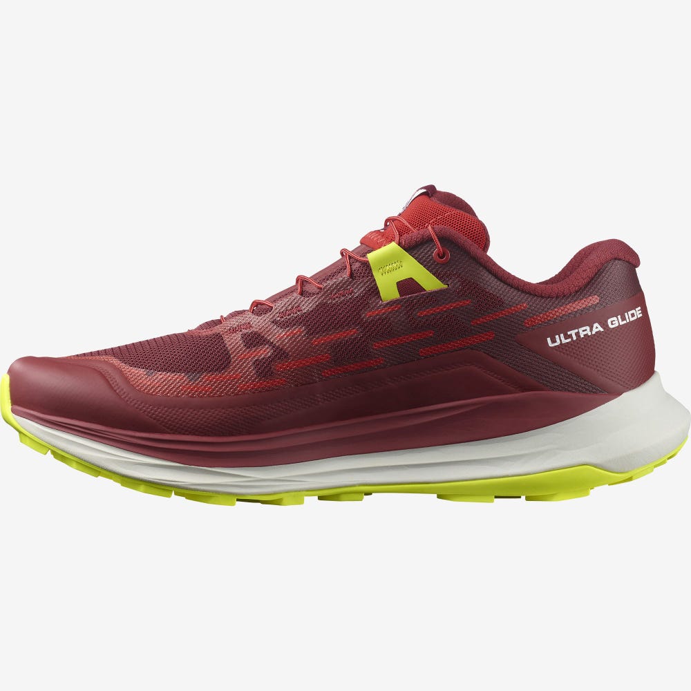 Men's Salomon ULTRA GLIDE Trail Running Shoes Red | CMJX-47123