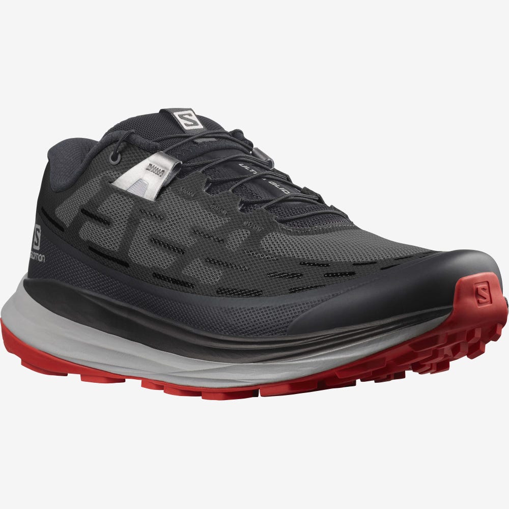 Men's Salomon ULTRA GLIDE Trail Running Shoes Black | FZCX-56973