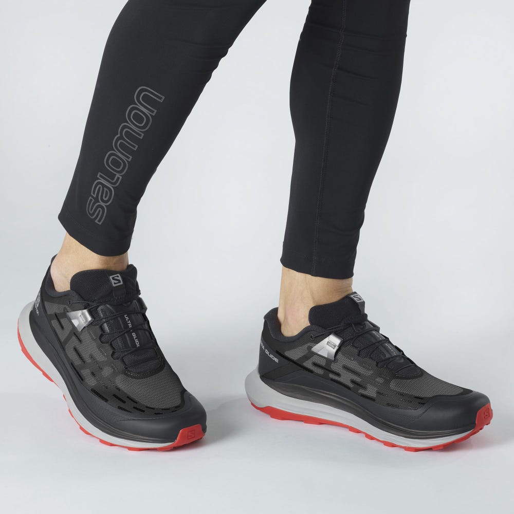 Men's Salomon ULTRA GLIDE Trail Running Shoes Black | FZCX-56973