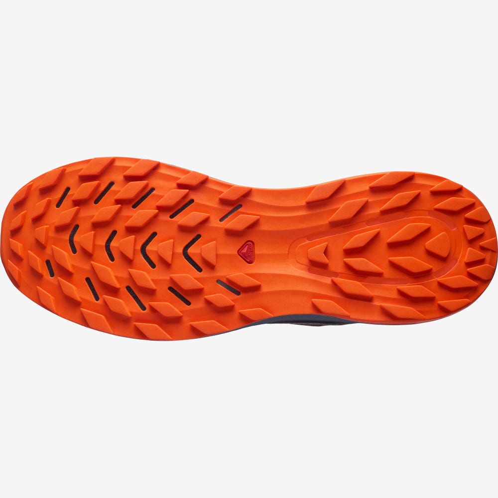 Men's Salomon ULTRA GLIDE Trail Running Shoes Deep Green/Black/Red Orange | MSGB-32694
