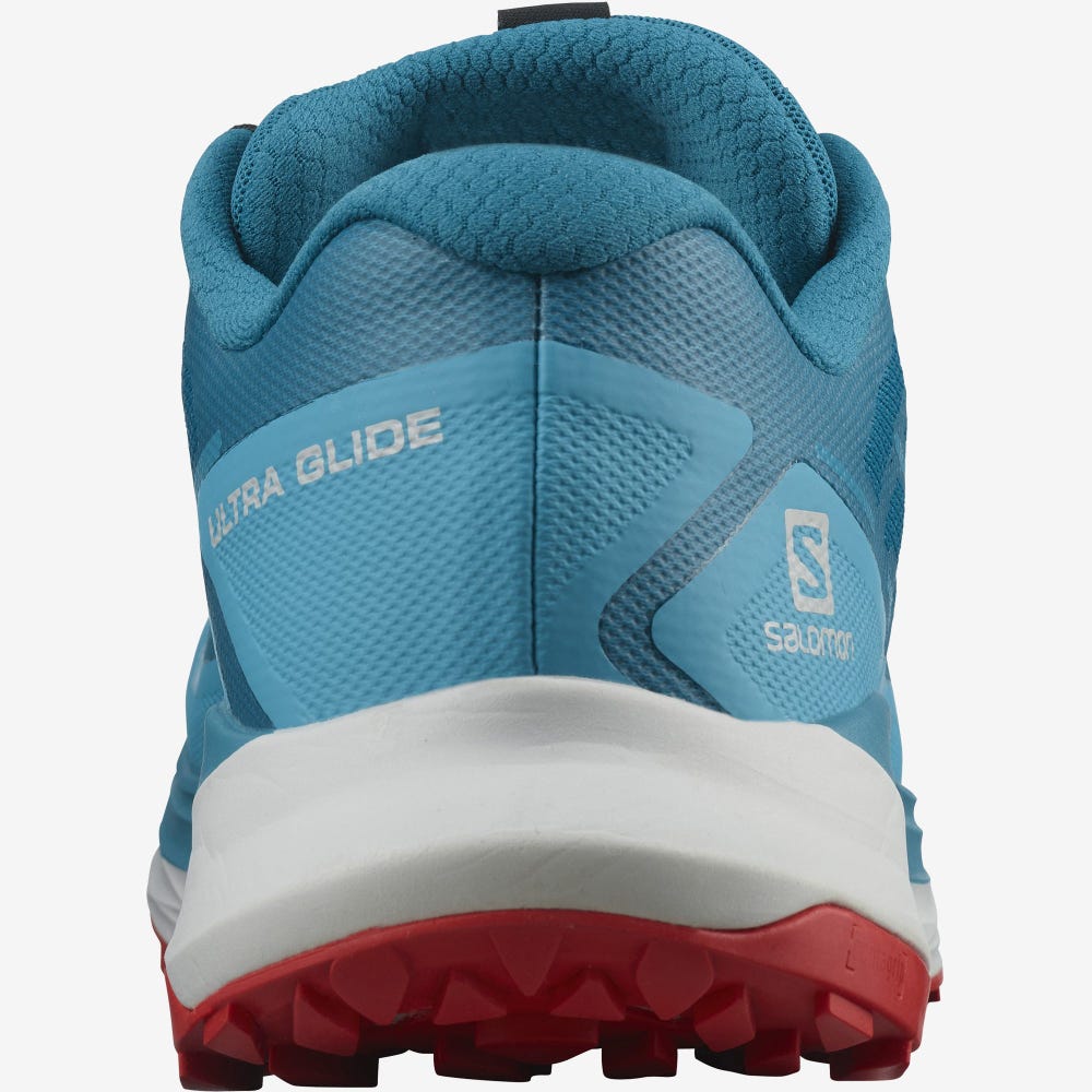 Men's Salomon ULTRA GLIDE Trail Running Shoes Blue | OZCE-38645