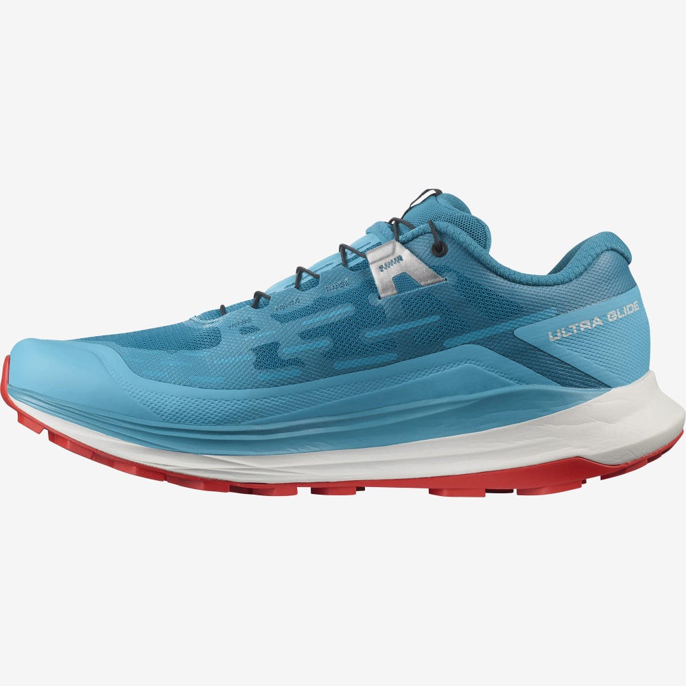 Men's Salomon ULTRA GLIDE Trail Running Shoes Blue | OZCE-38645