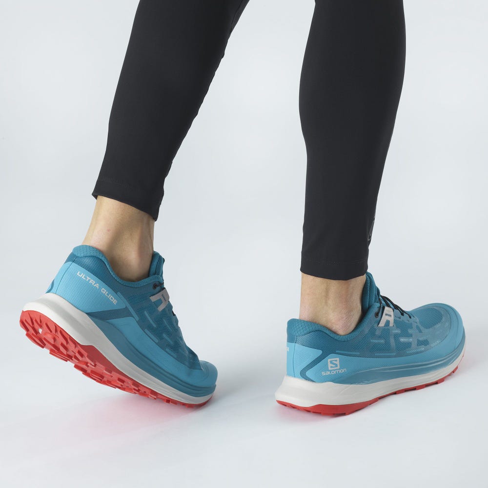Men's Salomon ULTRA GLIDE Trail Running Shoes Blue | OZCE-38645