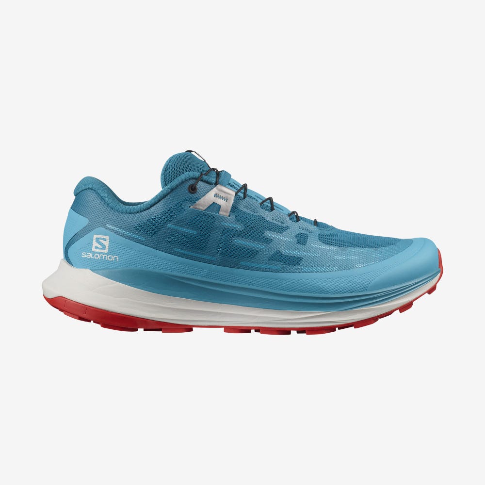Men\'s Salomon ULTRA GLIDE Trail Running Shoes Blue | OZCE-38645