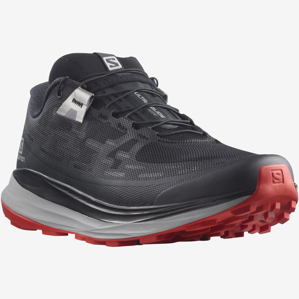 Men's Salomon ULTRA GLIDE WIDE Trail Running Shoes Black | SFOG-26409