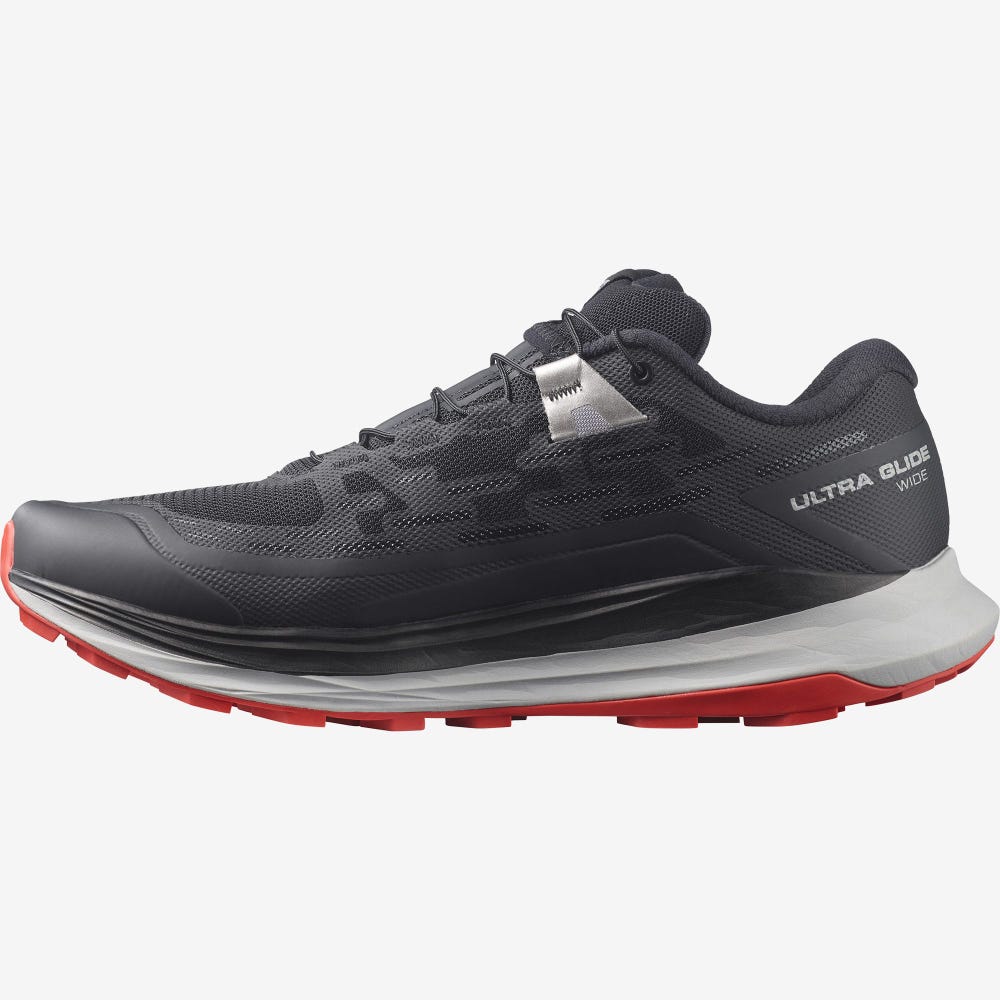 Men's Salomon ULTRA GLIDE WIDE Trail Running Shoes Black | SFOG-26409