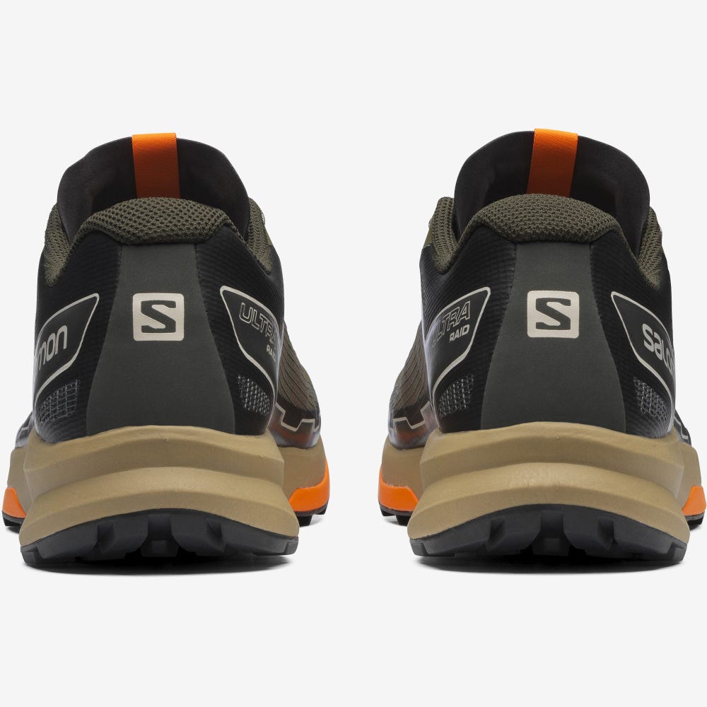 Men's Salomon ULTRA RAID Sneakers Olive/Deep Green | JSLK-58936