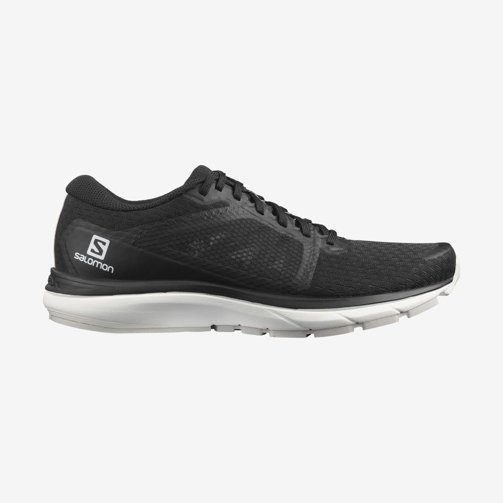 Men\'s Salomon VECTUR Running Shoes Black/White | LUGY-18257