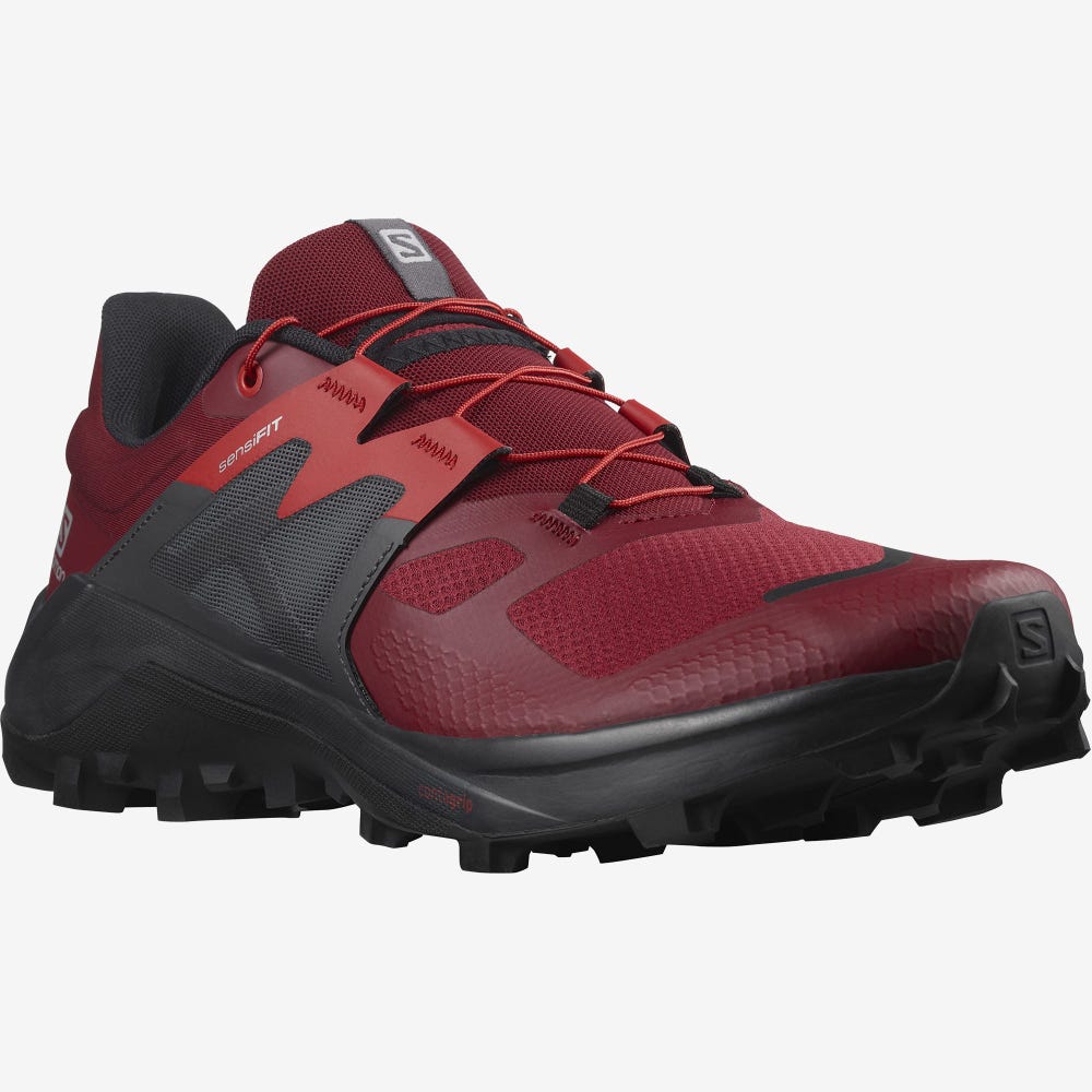 Men's Salomon WILDCROSS 2 Trail Running Shoes Red | IHPZ-43856