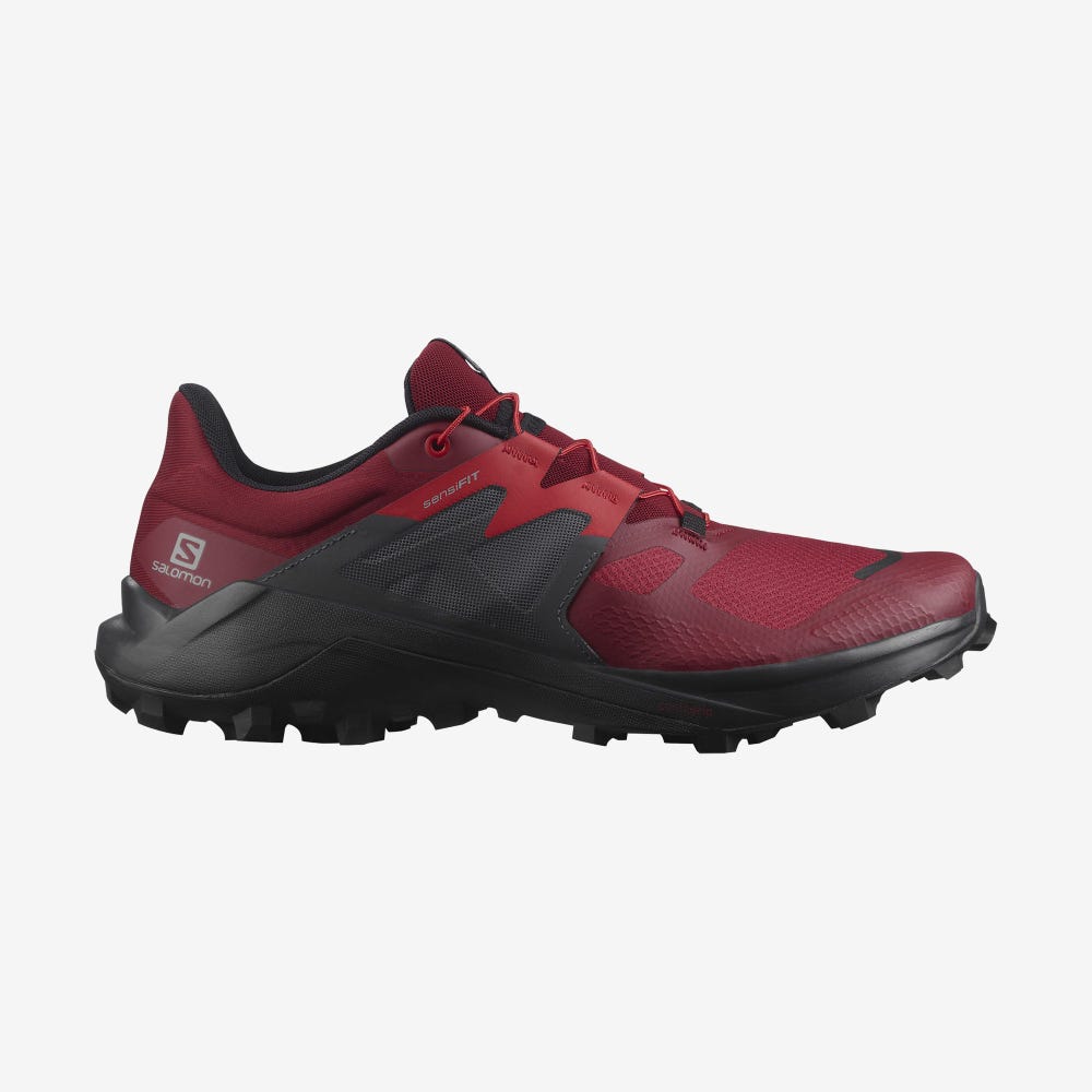 Men\'s Salomon WILDCROSS 2 Trail Running Shoes Red | IHPZ-43856