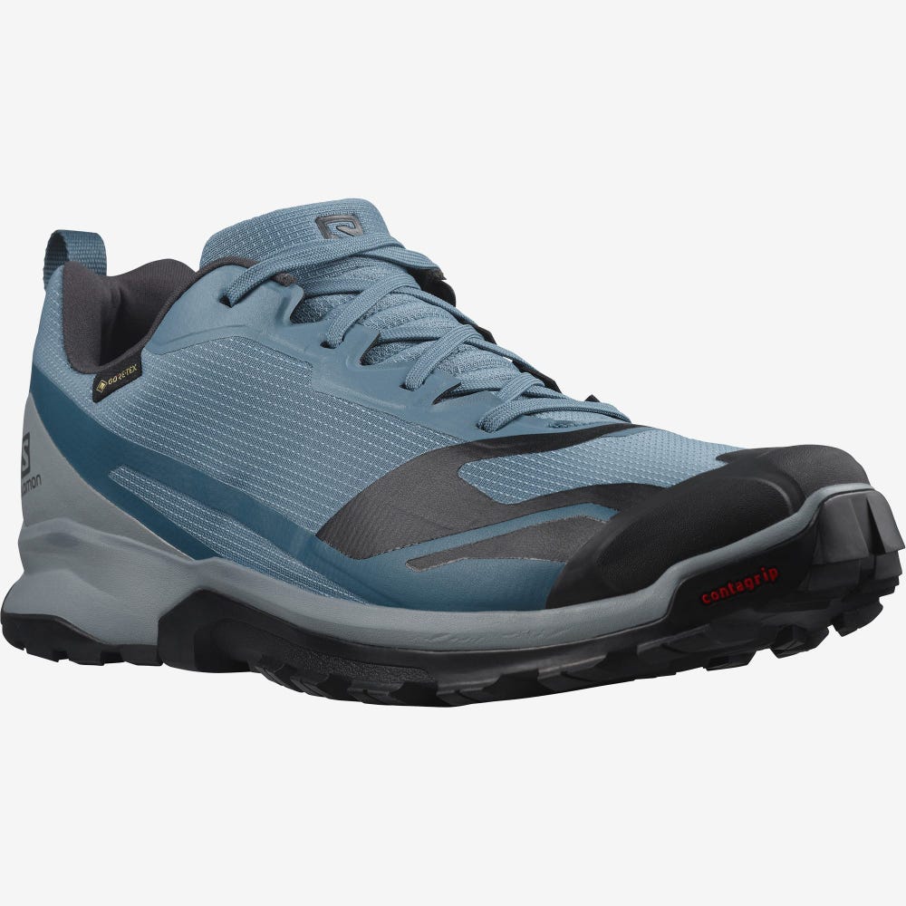 Men's Salomon XA COLLIDER 2 GORE-TEX Trail Running Shoes Blue | FAUM-96031