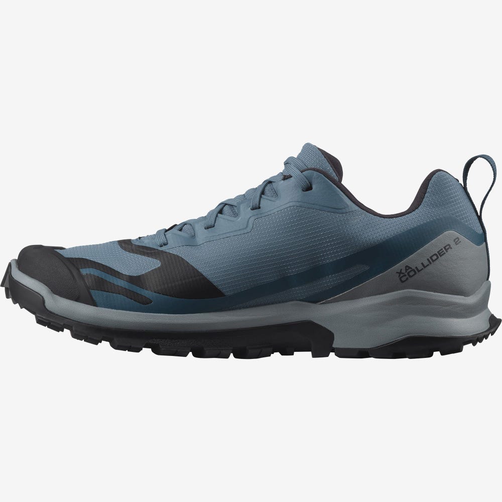 Men's Salomon XA COLLIDER 2 GORE-TEX Trail Running Shoes Blue | FAUM-96031