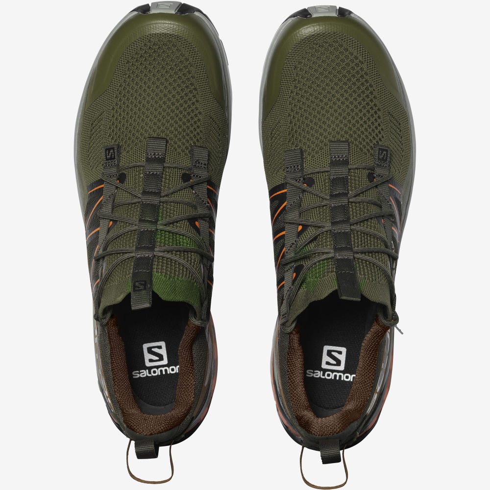 Men's Salomon XA COVER Sneakers Olive/Orange | ORFH-74629