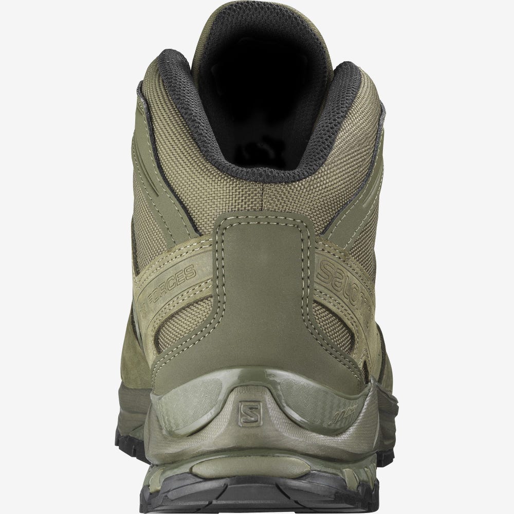 Men's Salomon XA FORCES MID EN Tactical Boots Green | SCML-89716