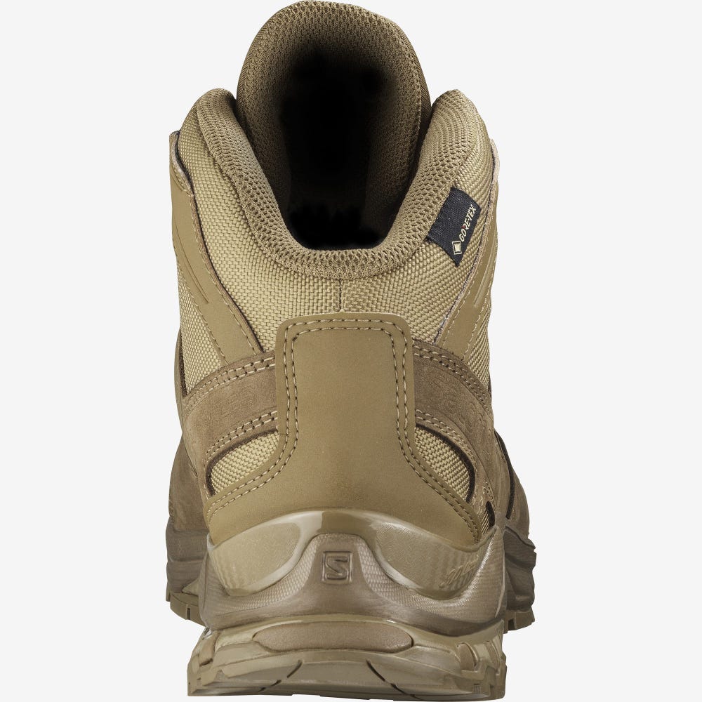 Men's Salomon XA FORCES MID GORE-TEX Tactical Boots Brown | WZAO-20967
