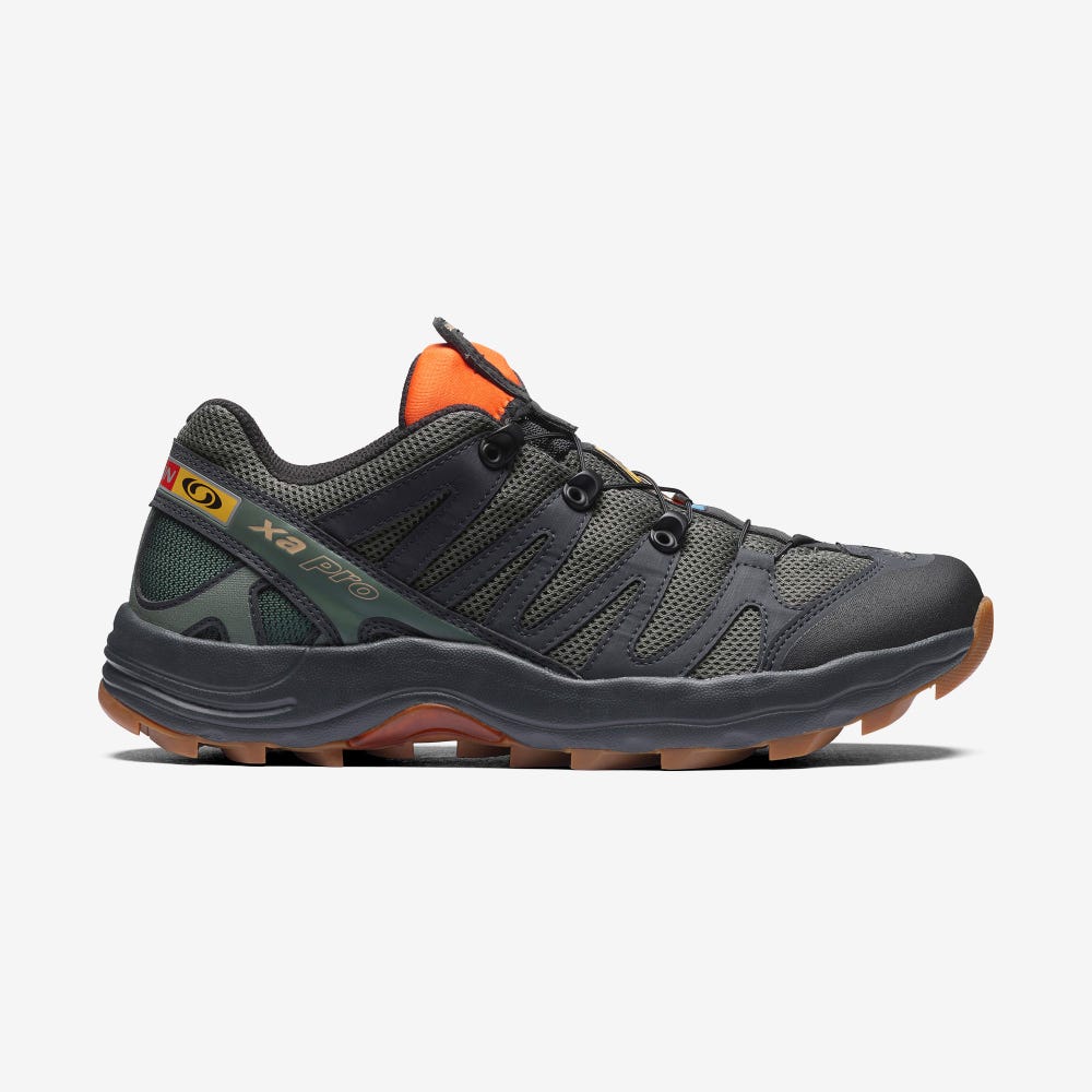 Men\'s Salomon XA PRO 1 Sneakers Grey/Red Orange | ZNLY-32654