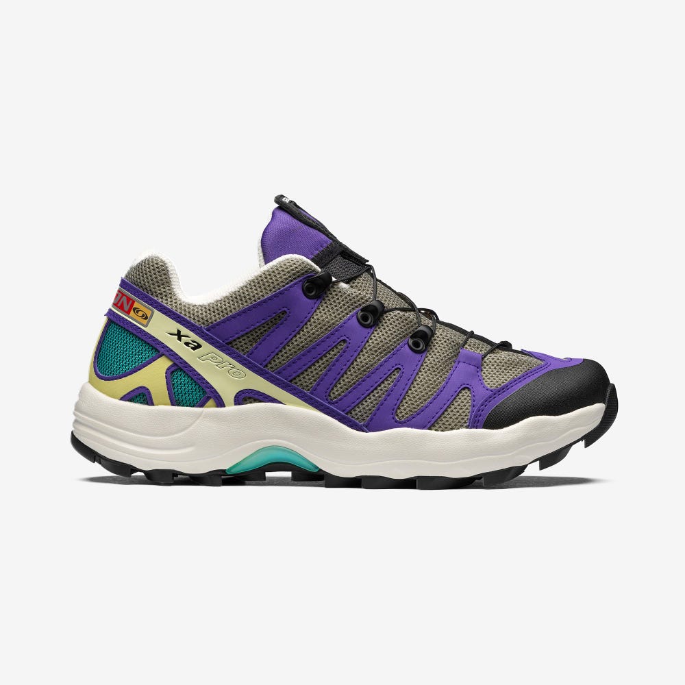 Men\'s Salomon XA PRO 1 Sneakers Khaki/Light Turquoise Grey | OMAW-72094