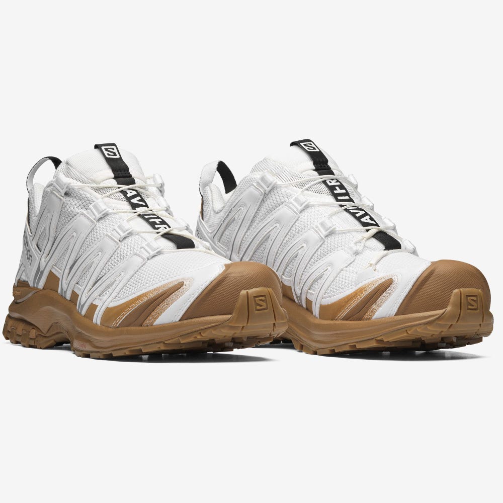 Men's Salomon XA PRO 3D FOR AVNIER Sneakers White/Brown/Black | CYGA-71034