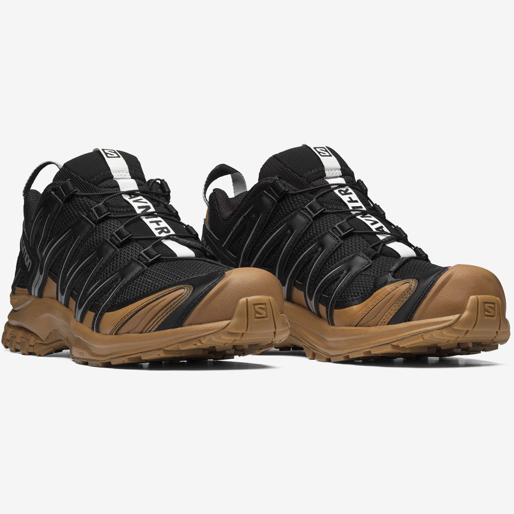 Men's Salomon XA PRO 3D FOR AVNIER Sneakers Black/Brown/White | SUEM-64910