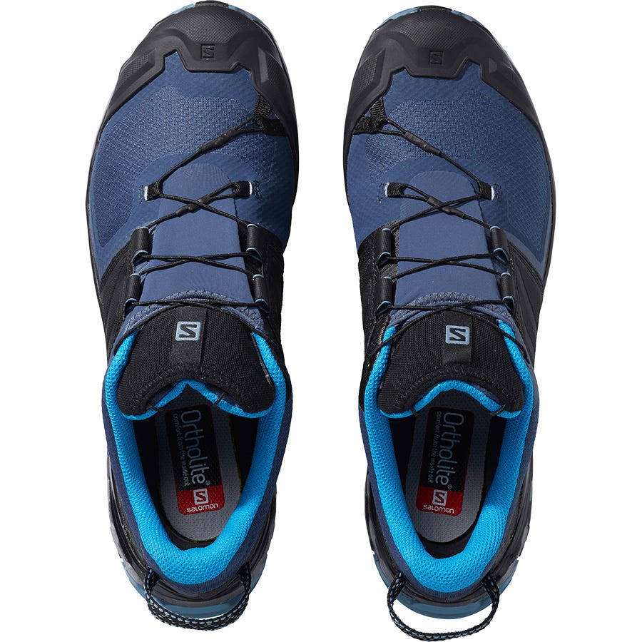 Men's Salomon XA WILD GORE-TEX Hiking Shoes Blue/Black | OXQA-74930