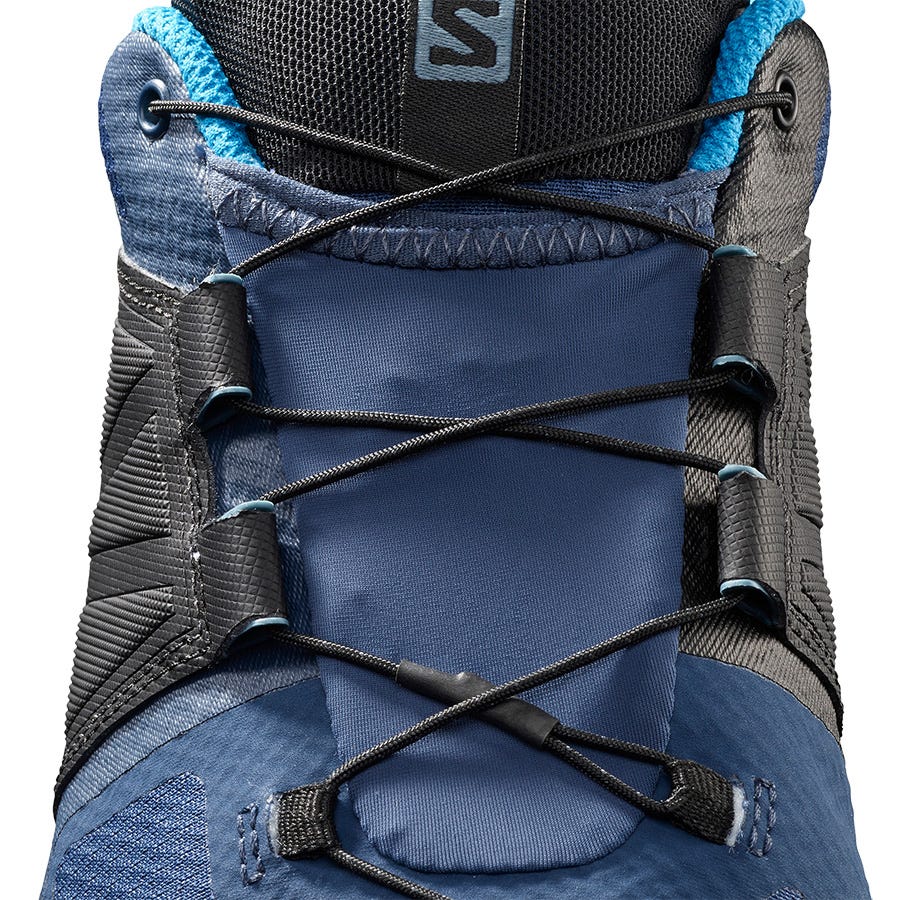 Men's Salomon XA WILD GORE-TEX Hiking Shoes Blue/Black | OXQA-74930
