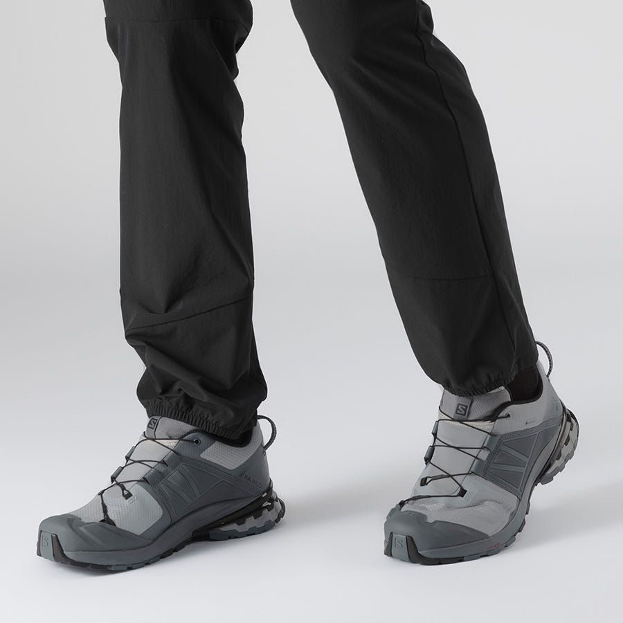 Men's Salomon XA WILD GORE-TEX Hiking Shoes Grey | ZMVW-64573