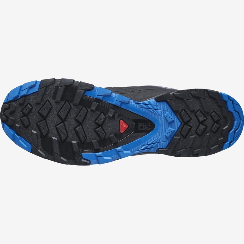 Men's Salomon XA WILD Trail Running Shoes Grey/Black/Blue | SGVX-50976