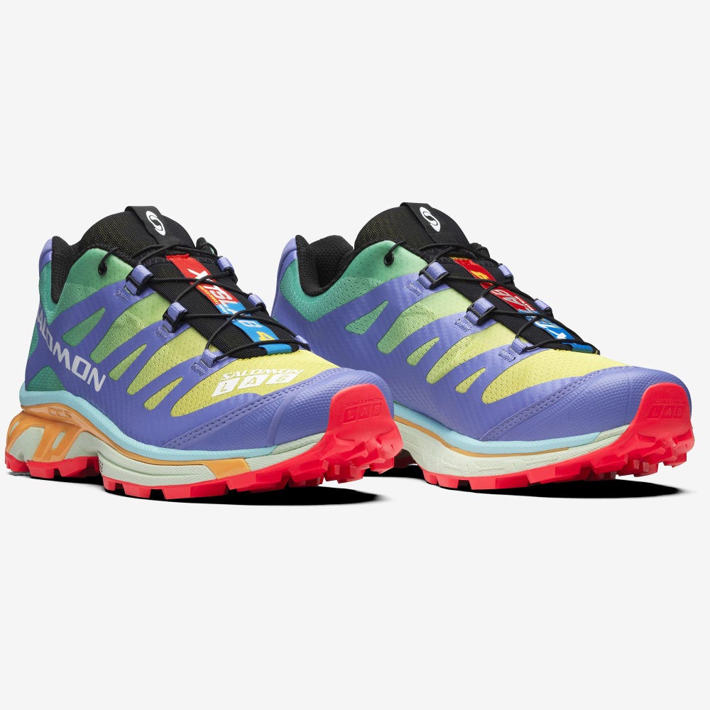 Men's Salomon XT-4 Sneakers Yellow/Mint | OSDR-84710