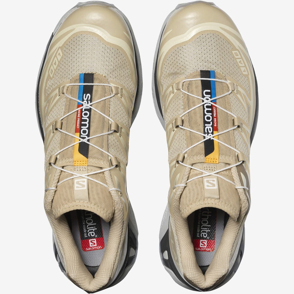 Men's Salomon XT-6 CLEAR Sneakers Light Brown | MLIW-45180