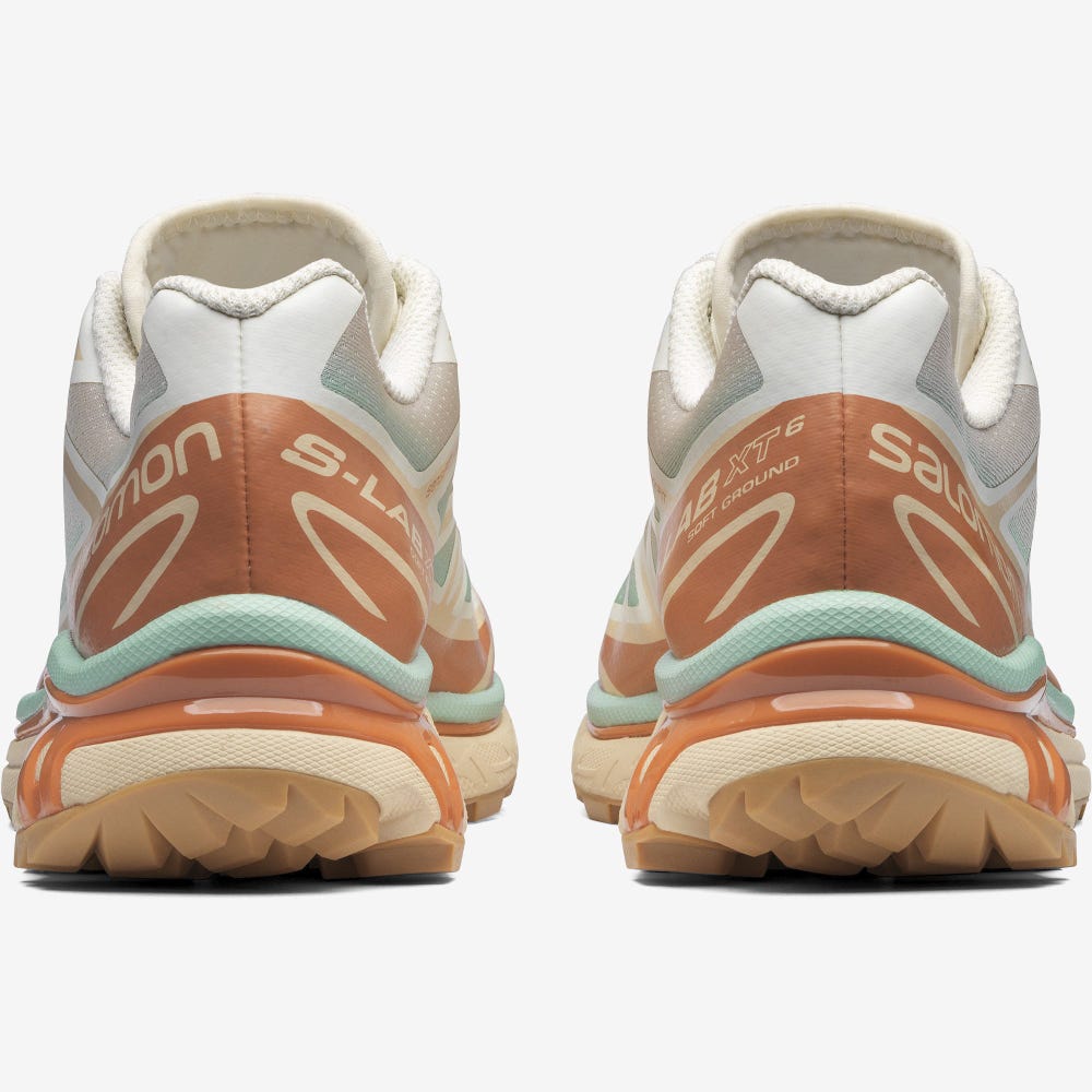 Men's Salomon XT-6 SKYLINE Sneakers Beige/Orange | PUVE-53286