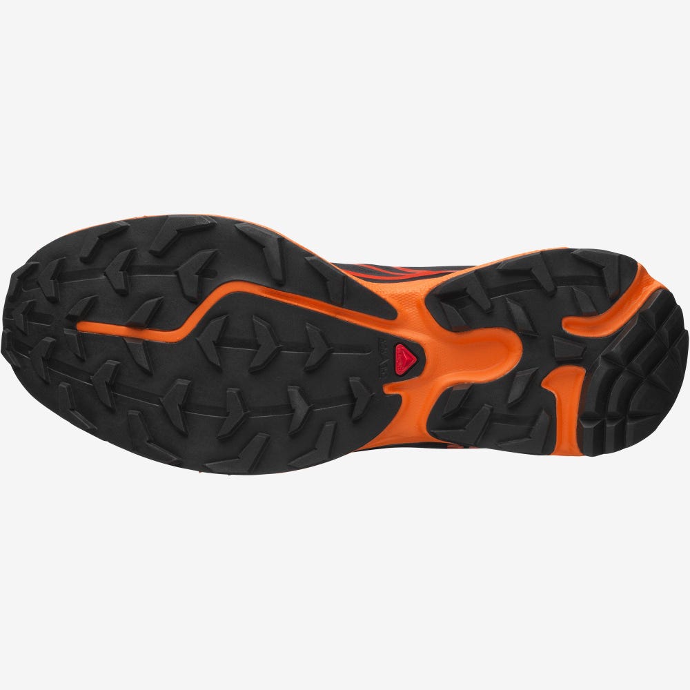 Men's Salomon XT-6 Sneakers Black/Orange | WESF-37026