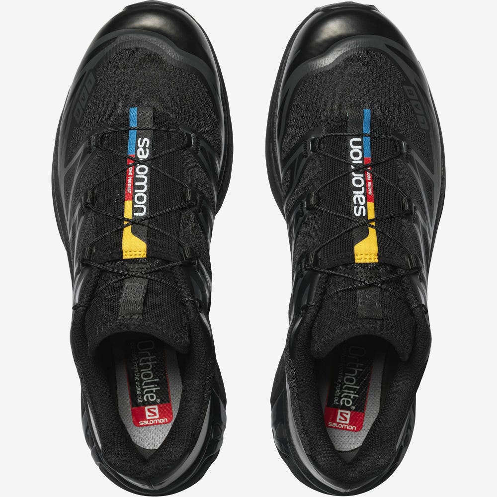 Men's Salomon XT-6 Sneakers Black | WXQT-48917