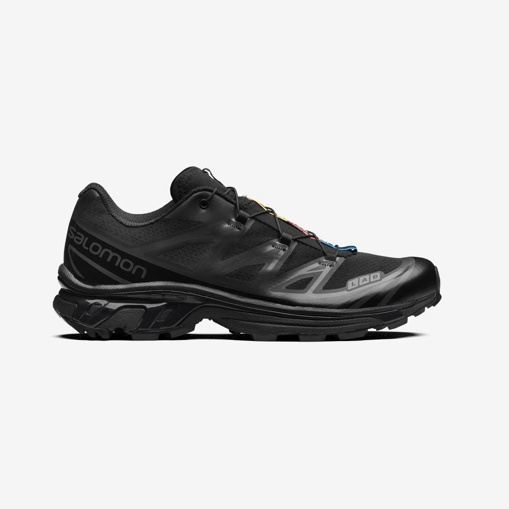 Men\'s Salomon XT-6 Sneakers Black | WXQT-48917
